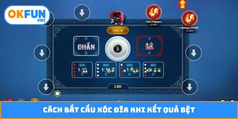 Cách bắt cầu xóc đĩa khi kết quả bệt