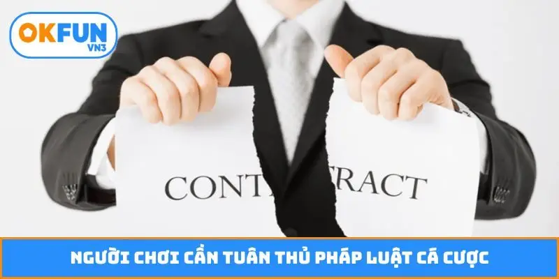 Người chơi cần tuân thủ pháp luật cá cược