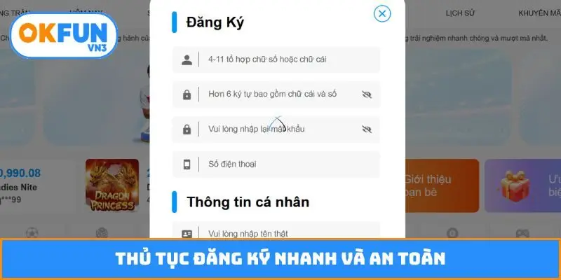 Thủ tục đăng ký nhanh và an toàn