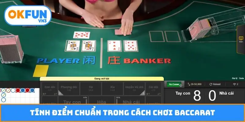 Tính điểm chuẩn trong cách chơi Baccarat